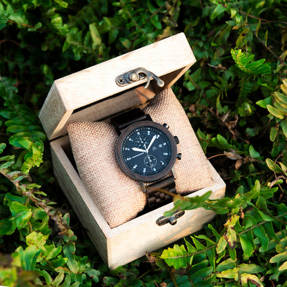 Montre en bois_Abysse dans sa boite en bois