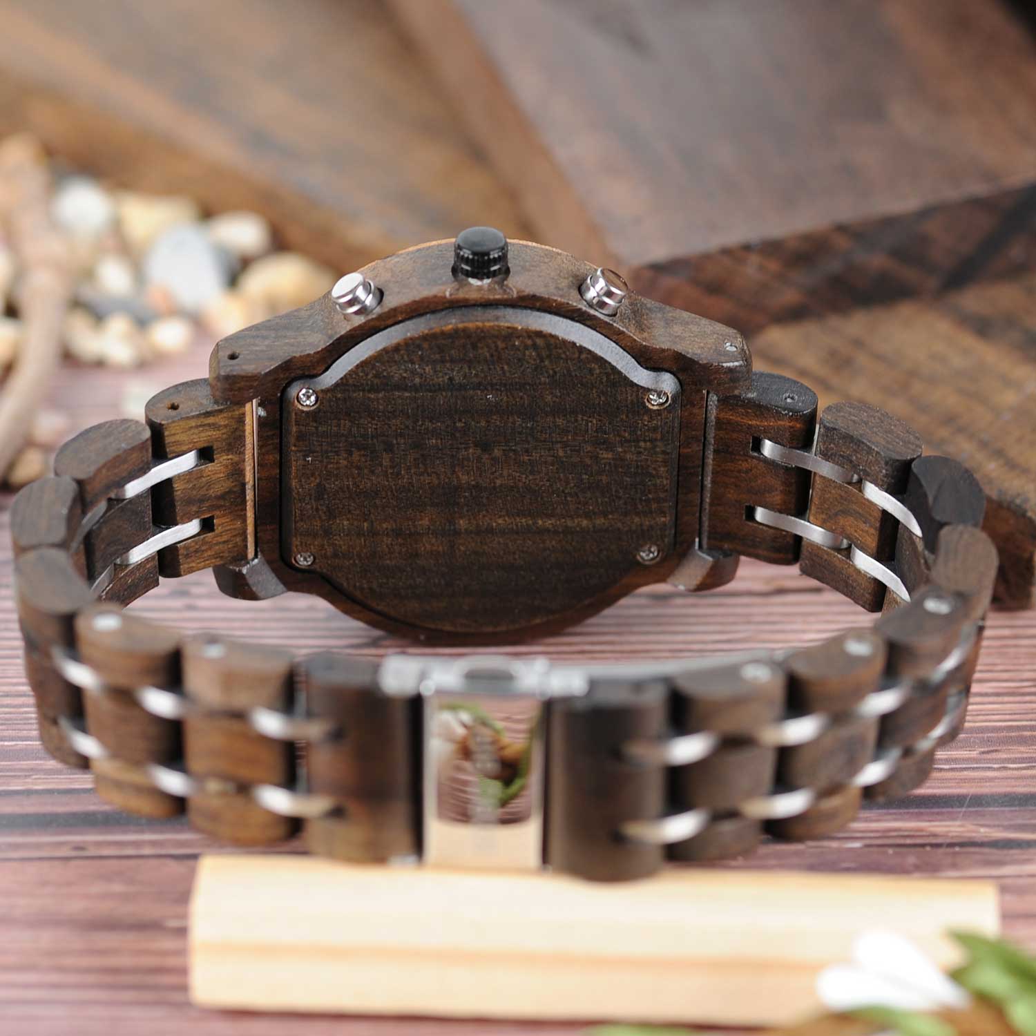 Montre en bois_Aurore vue de dos 